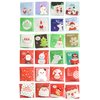 24 Pack Mini Christmas Greeting Cards & Envelopes, Cute Stweety Small Size 3"x 3" Merry Christmas Greeting Cards Festival Color Pattren 2 (Pack of 24)
