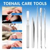 Ingrown Toenail Removal Tool Kit: 113pcs Ingrown Toe Nails Clipper for Thick Curved Nail Remover Set Straightener Corrector Patch and Strips