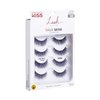 KISS Lash Couture False Eyelashes, 'Little Black Dress', 12 mm, Includes 4 Pairs Of Lashes, Contact Lens Friendly, Easy to Apply, Reusable Strip Lashes