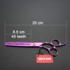 Professional Hair Cutting Scissors Set with Razor Comb Case,Hair cutting shears Hair Thinning shears with rose handle (7.0 inches)