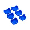QWORK Dental Base Forming Kit, 6 Pcs Casting Trimming Dental Impression Tray Dental Plaster Mold Base for Store Dental Impression Trays Lab Model Base Set