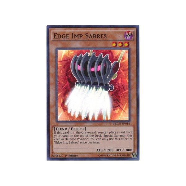 YU-GI-OH! - Edge Imp Sabres (NECH-ENS02) - The New Challengers - Limited Edition - Super Rare