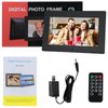 Yamemo 8 Inch Digital Picture Photo Frame Display Photo Video Player with Remote Control & Slideshow & Calendar/Clock, Support USB/MMC/SD Card Electronic Photo Frame