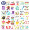 EMOME Glitter Easter Tattoos for Kids Bulk, 204 Individually Wrapped Sheets Glitter Easter Temporary Tattoos for Kids, Easter Egg Fillers Party Supplies Favor Basket Stuffers