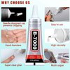 8pcs x15ML B7000 Jewelry Rhinestones Glue, B-7000 Clear Super Glue Transparent Industrial Adhesive for Phone Repair Jewelery Making Crafts Gem Fabric Metal Nail Art Stone Wood Glass