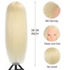 ZOMOI Mannequin Head 70% Real Hair Cosmetology Mannequin Doll Head for Makeup Practice(No Makeup 613#)