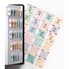 DiverseBee Laminated Planner Monthly Tabs, 24 Peel and Stick Tabs for Notebooks (12 Month Tabs and 12 Blank Tabs), Calendar Monthly Tab Stickers/Dividers (Assorted), Medium