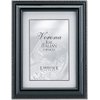 Lawrence Frames Black Finish 5x7 Picture Frame - Silver Bead Design