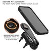Rokform - Motorcycle Cell Phone Perch Mount, Fits Most Harley's, Metrics, and Indian Cruisers, Secures Phone Via Quad Tab Twist Lock Mount and Built-In Magnet Mount (Black)