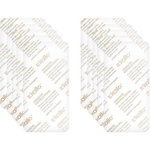 Kailo Patch Adhesives - Double-Sided Adhesives for use with The Kailo Patch - Attach one Side to The Patch, The Other to Your Skin - Soft, Sensitive, Repositionable - Pack of 10