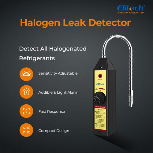 Elitech WJL-6000 Freon Leak Detector Halogen Refrigerant Gas Leak Detector HVAC Tester AC Sniffer R22 R410A R134A 1234YF