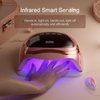 AJELU 248W UV LED Nail Lamp, Nails Dryer for Gel Nail Polish, Fast Curing with Automatic Sensor 4 Timers and LCD Display Gift for Women and Girls