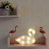 GUOCHENG Swan Marquee Light Decor Light LED Night Light Battery Operated Table Lamps on Wall for Party Children Kids Bedroom Lighting Decoration, Birthday Christmas Gifts for Kids (White Swan)