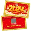 Extenuating Threads 48PCS 2024 Chinese New Year Scratch Off Fortune Cards, 2024 Year of The Dragon Party Fortune Games, Favors for Lunar Dragon New Year's Celebration Office Party Supplies