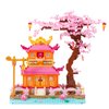 Geniteen Architecture Flower Building Block Set, Tree House Micro Building Blocks 1810 PCS Creative Cherry Blossom Mini Bricks