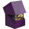 Ultimate Guard Boulder Solid 100+, Deck Case for 100 Double-Sleeved TCG Cards, Purple, Secure & Durable Storage for Trading Card Games, No Transparency