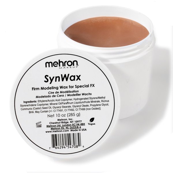 Mehron Makeup SynWax | Firm Modeling Wax for Special FX | Scar Wax SFX Makeup For Fake Scars, Fake Wounds, & Halloween Effects