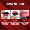 DAGEDA Matte Lipstick,Matte Velvet Lazy Lipstick Lip Shape, Long Lasting High Pigmented Non-stick Cup Lip Gloss, Waterproof Easy to Color Lipstick Lazy Lip Makeup（Cherry Blossom Pink）