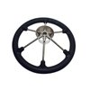 Marine Boat SS304 Steering Wheel with Black Sleeve 6 Spoke 15 1/2"