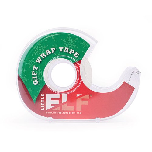 Little ELF Tape, 6 Rolls, 3/4 x 650 Inches, Clear, Transparent Tape for Office, Wrapping Paper, Christmas