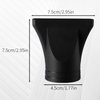 2PCS Professional Salon Hairdressing Tool Black Plastic Salon Replacement Hair Dryer Nozzle Replacement Blow Flat Hairdressing Salon Styling Tool ONLY for Outer Diameter 4.5cm