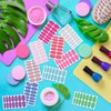 DANNEASY 24 Sheets Light Color Nail Polish Stickers Full Nail Wraps for Women Young Girl Self Adhesive Nail Polish Strips Gel Fingernail Sticker Nails with Nail File, Cuticle Stick