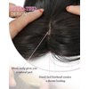 MORICHY Clip in Bangs 360° Bangs Hair Clip Fake Bangs with Long Layered Hair Clip on Bangs for Women Brown Black Bangs Clip in Hair Extensions Curved Bangs for Daily Use