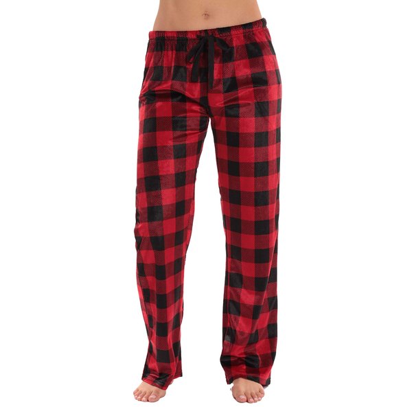 #followme Fleece Pajama Pants for Women Sleepwear PJs 45803-10195-RED-M