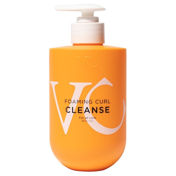 VICIOUS CURL Foaming Curl Cleanse – Clarifying Shampoo for All Curly Hair Types – Curl Enhancing, Moisturizing, Hydrating Frizz-Free, Enhanced Bounce – Sulfate; Paraben and Silicone Free, 12 Fl Oz