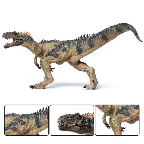 EOIVSH 2 Pack Dinosaur Toy Pterosaur & Allosaurus, Realistic Educational Plastic Dinosaur Figures, Plastic Wildlife Animal Model Figurines for Funny Collection, Birthday Gifts, Party Favor