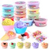 10Pack Ice Cream Soft Slime Making Kit，Stretchy and Non-Sticky, Butter Slime Stress Relief Toy for Kids Partys, Easter Egg Filling Stuffers,Valentine Party Favors.