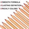 KIMIEYE Creamy Lip Liner Pen Set, 12 Colors Matte Finish Series Lip Liners Kit for Women, Long Lasting Waterproof Smooth High Pigmented Lip Makeup Pencil for Daily (Set A, 12)