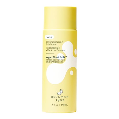 Beekman 1802 Pore Minimizing Facial Toner - Non-Comedogenic - 4.0 fl oz - Balances, Hydrates & Improves Skin Texture - with 2% Niacinamide & Black Tea Ferment - Good for Sensitive Skin - Cruelty Free
