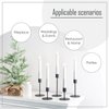smtyle Black Candlestick Holders for Taper Candles Set of 5 Candelabra with Iron-0.9" Diameter Ideal for Home Decor