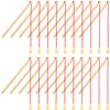 20 Pack Mini Wooden Magnetic Fishing Pole Small Wood Magnet Pole Fishing Rod Wooden Magnetic Fishing Game Rod for Preschool Boys Girls Fishing Game Activity