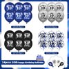 RUMIA Blue 10th Birthday Balloons 24Pcs Navy Blue Black Silver Happy 10th Birthday Latex Balloons Confetti Balloons for Boy Girls 10th Birthday Anniversary Party Decorations Supplies 12 inches