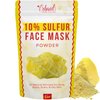 Sulfur Face Mask – All Natural Sulfur Facial Clay Mask Powder – Glowing Skin Mask Skincare For Acne, Spots, Scars, Oily Skin – Sulfur Acne Treatment Absorbs Excess Oil and Unclogs Pores, Made in USA