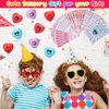 28PCS Valentines Day Heart Stress Balls with Cards Stress Relief Face Squeeze Toys for Kids' Toddlers Valentine Party Favors,Valentines Gift,Party School Supplies,Classroom Exchange