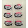 Kellys Worms Black Fire Tail Worm Bait 6 Pack Bundle Anise Scented Bass Worms 3 Hook Fishing Bait