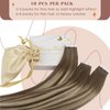Sunny Hair Tape in Extensions Blonde Balayage Tape in Hair Extensions Human Hair Ombre Medium Brown to Platinum Blonde Balayage Tape in Human Hair Extensions 14inch 10pcs