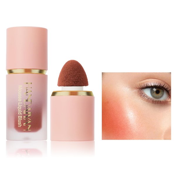 Kyannkara Liquid Blush Makeup Cream Blush For Cheeks Natural Glossy Face Cream Blush Makeup Velvet Texture Long Lasting A05