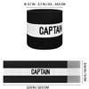 JRINYE Unisex Sport Captain Armband, Adjustable Captain's Armband for Soccer Training Adults & Youths Elastic Captain Arm Band Soccer Sports Accessories - (One Size, Black)