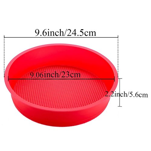 GBYAN Springform Pan Protector for 8 inch, 8.5 inch Springform Pan Round Cheesecake Water bath Pan Silicone Baking Pan Accessories Preventing Water from Entering the Springform Pan