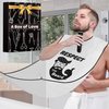 LONGESISM Beard Bib Shaving Apron Mens, Cool Funny Fathers Day Birthday Gifts Ideas for Adults Men Dad Him Husband Boyfriend, Trimming Hair Catcher Cape for Trim Shave Easy Sink Clean Avoid Clogging