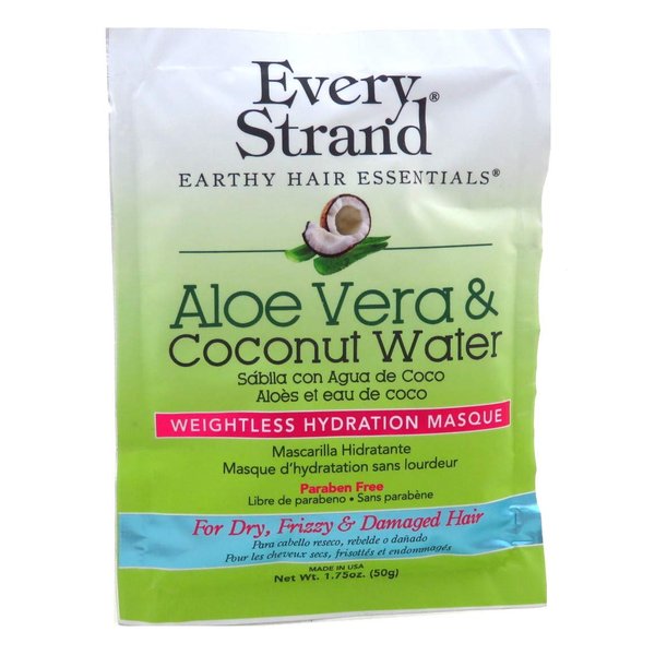 Every Strand Masque Aloe Vera & Coconut Water 1.75 Ounce (12 Pieces)