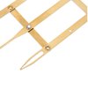 Golden Ratio Calipers, Stainless Steel Eyebrow Measuring Ruler Flexible Removable Ruler eyebrow mapping caliper Permanent Makeup Measure Tool(gold)