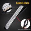 nifeida 8" Clear Lens 18LED Waterproof Utility Strip Light Bar Surface Mount for 12V Marine Boat RV Interior Light Slim Line Pickup Truck Under Hood Lights Side Marker Lamp [Pack of 4]