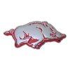 Arkansas UA Razorbacks Metal Auto Emblem with Red Trim