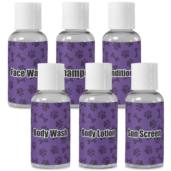 YouCustomizeIt Personalized Pawprints & Bones Travel Bottles