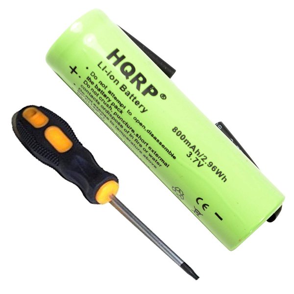 HQRP Battery Compatible with Philips RQ1050 RQ1095 1180X 1160X 1160XCC 8138XL 8140XL 8151XL RQ1160 RQ1275 RQ1280 RQ1290 1060X 1090X 1150X Norelco Shaver + Screwdriver